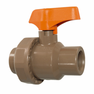 Registro de Esfera Roscável com União (Volante Laranja)