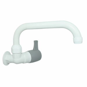 Torneira para Pia Bica Móvel Baixa com Volante Alavanca 1/4 de volta