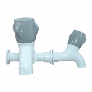 Tê Longo com Torneiras para Tanque e Máquina