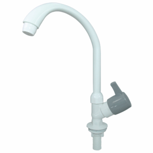 Torneira para Mesa Bica Móvel em ABS com Volante Alavanca 1/4 de Volta